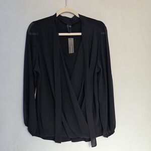 Elegant Black Women's Blouse